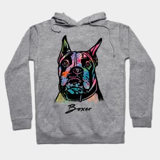 Boxer Dog - Tie Dye Color Hoodie